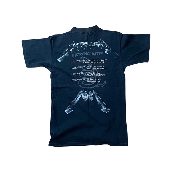 1991 METALLICA BAND TEE. Wherever We May Roam Tour. RARE - Picture 2 of 5